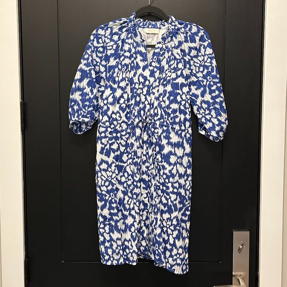 Banjanan Benita Dress in Ikat Floral Bluing - Picture 4 of 7